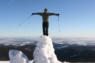 Kurz snowkiting ve Vysokých horách.